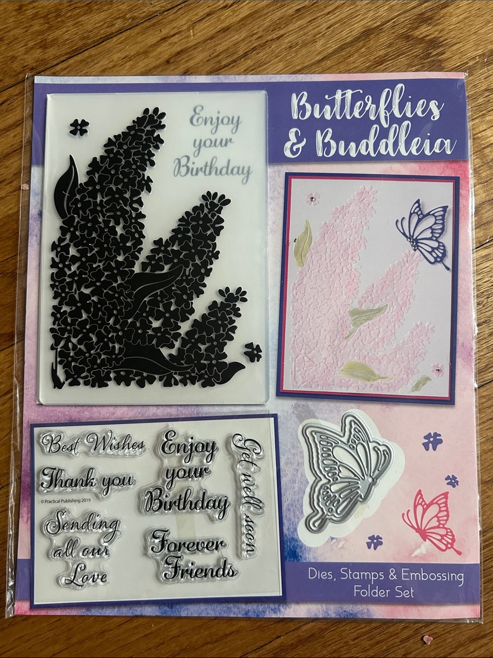 Butterflies & Buddleia Stamp Set – Pink Accent